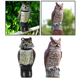 Maxbell 2x Fake Owl Outdoor Pest Bird Squirrels Pest Repellent for Keep Birds Away