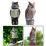 Maxbell 2x Fake Owl Outdoor Pest Bird Squirrels Pest Repellent for Keep Birds Away