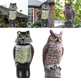 Maxbell 2x Fake Owl Outdoor Pest Bird Squirrels Pest Repellent for Keep Birds Away