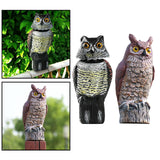 Maxbell 2x Fake Owl Outdoor Pest Bird Squirrels Pest Repellent for Keep Birds Away