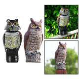 Maxbell 2x Fake Owl Outdoor Pest Bird Squirrels Pest Repellent for Keep Birds Away