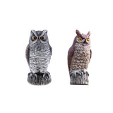 Maxbell 2pcs Fake Owl Outdoor Pest Bird Squirrels Pest Repellent for Keep Birds Away