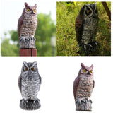 Maxbell 2pcs Fake Owl Outdoor Pest Bird Squirrels Pest Repellent for Keep Birds Away