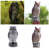 Maxbell 2pcs Fake Owl Outdoor Pest Bird Squirrels Pest Repellent for Keep Birds Away