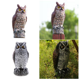 Maxbell 2pcs Fake Owl Outdoor Pest Bird Squirrels Pest Repellent for Keep Birds Away