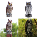 Maxbell 2pcs Fake Owl Outdoor Pest Bird Squirrels Pest Repellent for Keep Birds Away