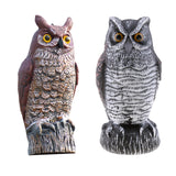 Maxbell 2pcs Fake Owl Outdoor Pest Bird Squirrels Pest Repellent for Keep Birds Away