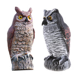 Maxbell 2pcs Fake Owl Outdoor Pest Bird Squirrels Pest Repellent for Keep Birds Away