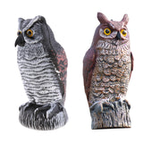 Maxbell 2pcs Fake Owl Outdoor Pest Bird Squirrels Pest Repellent for Keep Birds Away