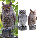 Maxbell 2pcs Fake Owl Outdoor Pest Bird Squirrels Pest Repellent for Keep Birds Away