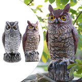 Maxbell 2pcs Fake Owl Outdoor Pest Bird Squirrels Pest Repellent for Keep Birds Away