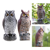 Maxbell 2pcs Fake Owl Outdoor Pest Bird Squirrels Pest Repellent for Keep Birds Away