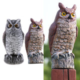 Maxbell 2pcs Fake Owl Outdoor Pest Bird Squirrels Pest Repellent for Keep Birds Away