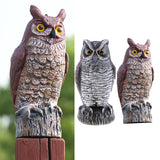 Maxbell 2pcs Fake Owl Outdoor Pest Bird Squirrels Pest Repellent for Keep Birds Away