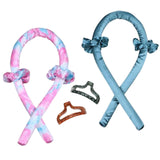 Maxbell 2pcs Heatless Curling Rod Headband No Heat Curls Curler Set