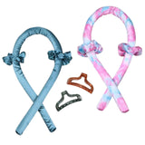 Maxbell 2pcs Heatless Curling Rod Headband No Heat Curls Curler Set