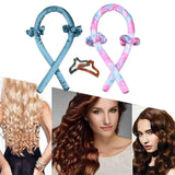 Maxbell 2pcs Heatless Curling Rod Headband No Heat Curls Curler Set