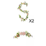 Maxbell 3x Artificial Flower Silk Rose Leaf Garland Wedding Rose Vine Hotel