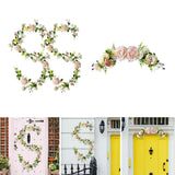 Maxbell 3x Artificial Flower Silk Rose Leaf Garland Wedding Rose Vine Hotel