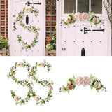 Maxbell 3x Artificial Flower Silk Rose Leaf Garland Wedding Rose Vine Hotel
