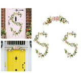 Maxbell 3x Artificial Flower Silk Rose Leaf Garland Wedding Rose Vine Hotel