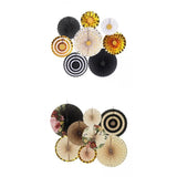 Maxbell 2 Set Mini Paper Fans Birthday Baby Shower Wedding Party Hanging Ornament