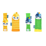 Maxbell 4x Baby Wrist Rattles Sensory Toys for Baby 0-6 Months Infant