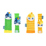 Maxbell 4x Baby Wrist Rattles Sensory Toys for Baby 0-6 Months Infant