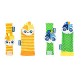 Maxbell 4x Baby Wrist Rattles Sensory Toys for Baby 0-6 Months Infant