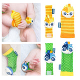 Maxbell 4x Baby Wrist Rattles Sensory Toys for Baby 0-6 Months Infant