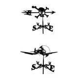 Maxbell 2x Weather Vane Yard Wind Direction Indicator Kit Bracket Weathervane