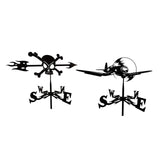 Maxbell 2x Weather Vane Yard Wind Direction Indicator Kit Bracket Weathervane