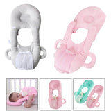 Maxbell Baby Feeding Pillow Baby Room Decor for Newborn Infant Baby Care Pink+Grey