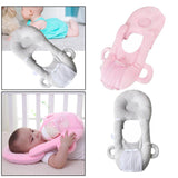 Maxbell Baby Feeding Pillow Baby Room Decor for Newborn Infant Baby Care Pink+Grey