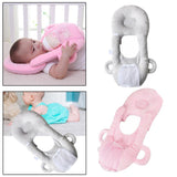 Maxbell Baby Feeding Pillow Baby Room Decor for Newborn Infant Baby Care Pink+Grey