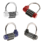 Maxbell 4 Pieces Letters Combination Lock Resettable Padlock for Toolboxes Suitcases