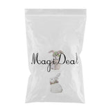 Maxbell 2pcs Soft Easter Rabbit with Wreath Photo Props Art Desk Ornament