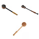 Maxbell 3Pcs Manual Muscle Massage Hammer Stick Wood Handle Body Care