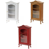 Maxbell 3pcs Miniature Cabinet Dollhouse Display Cupboard Model Toy Furniture