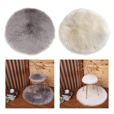 Maxbell 2x Faux Fur Seat Cushion Pad Artificial Sheepskin Mat