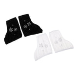Maxbell 4pcs Ice Skate Boot Covers Protector for Figure Skating Velvet