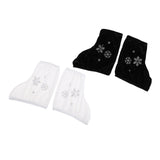 Maxbell 4pcs Ice Skate Boot Covers Protector for Figure Skating Velvet