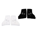Maxbell 4pcs Ice Skate Boot Covers Protector for Figure Skating Velvet