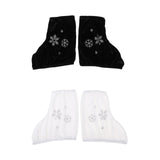 Maxbell 4pcs Ice Skate Boot Covers Protector for Figure Skating Velvet
