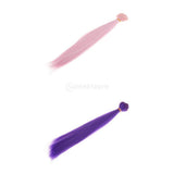 Maxbell 2 Pieces Doll DIY Hair Bulk Wigs For Doll Hairpiece Making Supplies