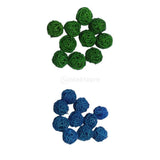 Maxbell 20pcs 3cm Wicker Rattan Balls Xmas Wedding Decorative Crafts