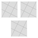 Maxbell 3 Pcs Square Quilting Template Quilter Ruler Fabric Cutting Rulers