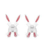 Maxbell 2Pcs Easter Decor Wreath Kit Bunny with Ears DIY Garland pink