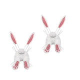 Maxbell 2Pcs Easter Decor Wreath Kit Bunny with Ears DIY Garland pink