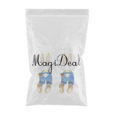 Maxbell 2Pcs Easter Decor Wreath Kit Bunny with Ears DIY Garland blue